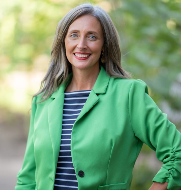 Outdoors headshot of Ashley Perkins