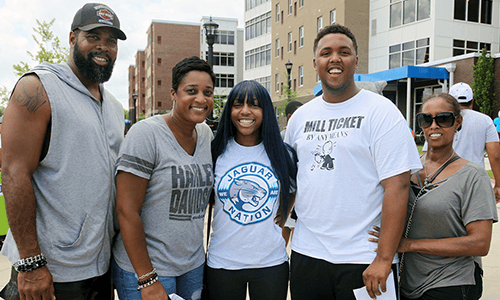 Family Moving in to Oak Hall