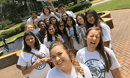 Orientation Group of Students