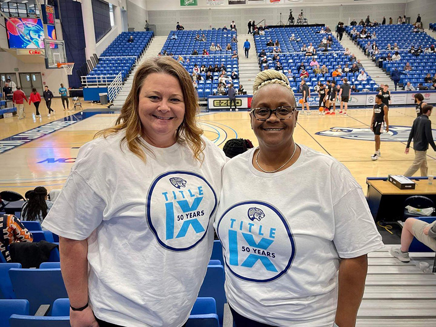 Title IX at basketball game