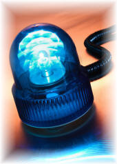 Blue Emergency Light