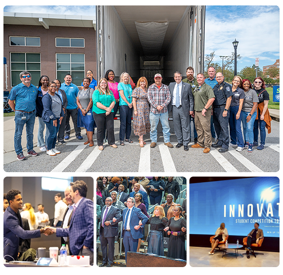 Collage of Community Efforts on Campus