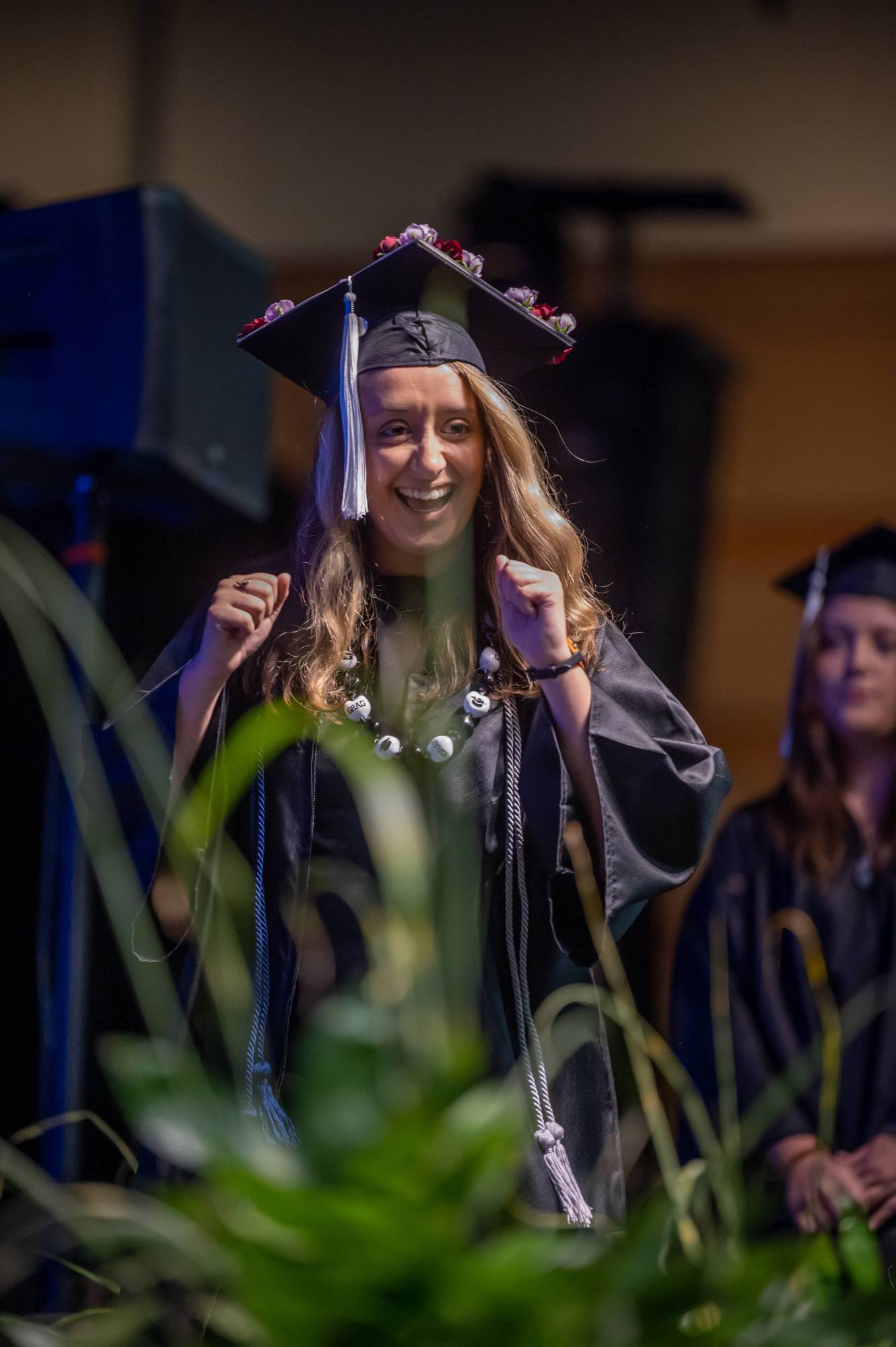 AU graduate smiles