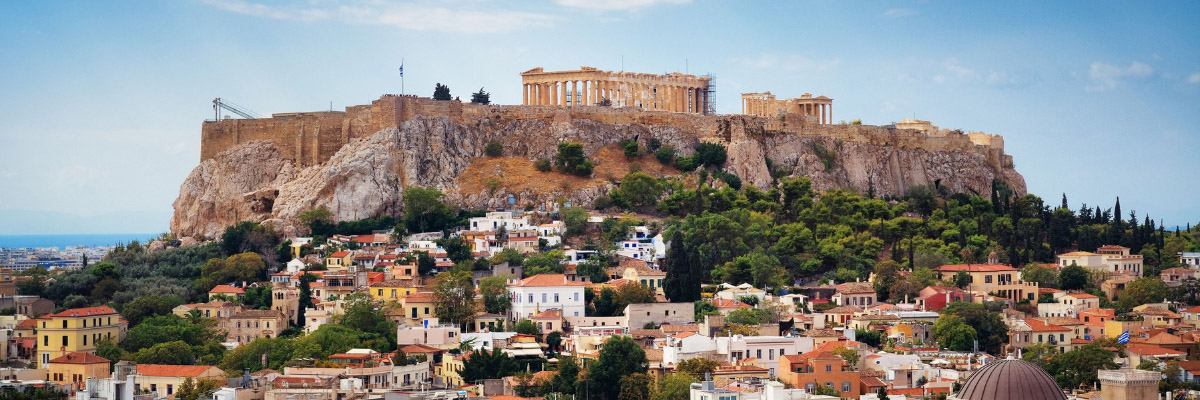 HIstoric buildings in Athens, Greece.
