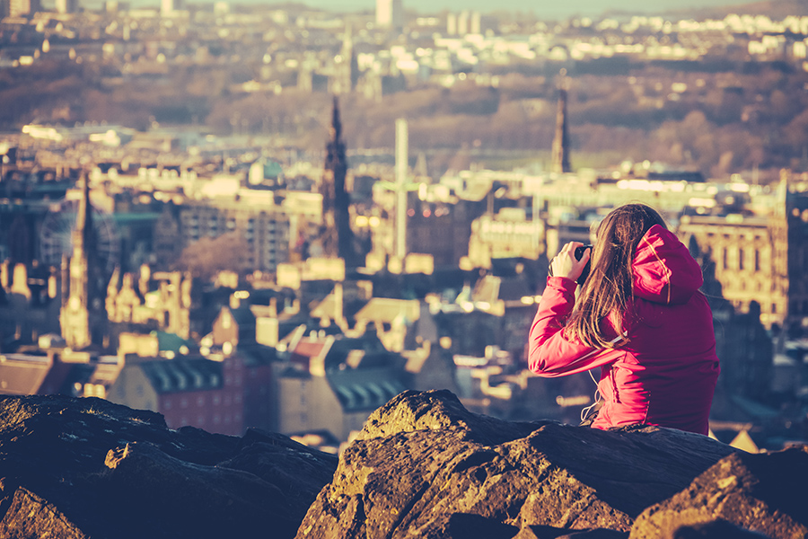 Tourist in Scotland