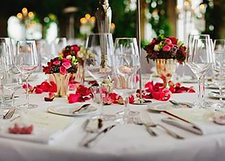 a decorated table